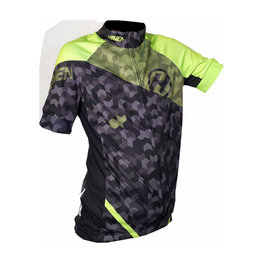 HAVEN κοντομάνικες φανέλα - SINGLETRAIL KID - μαύρο/πράσινο