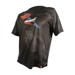 HAVEN κοντομάνικες φανέλα - ENERGIZER CRAZY SHORT - μαύρο/κόκκινο/μπλε