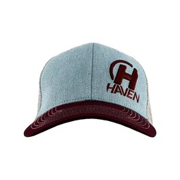 HAVEN καπέλα - TRUCKER - γκρί/κόκκινο