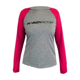 HAVEN θερινές μακρυμάνικες φανέλες - FACTORY TRAIL - ροζ/γκρί