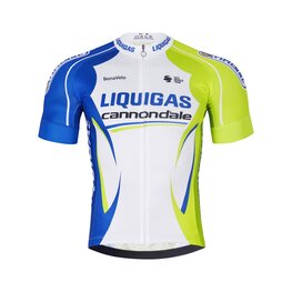 BONAVELO κοντομάνικες φανέλα - LIQUIGAS CANNONDALE - μπλε/πράσινο/λευκό