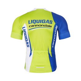 BONAVELO κοντομάνικες φανέλα - LIQUIGAS CANNONDALE - μπλε/πράσινο/λευκό