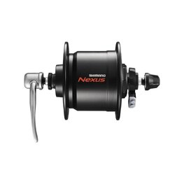 SHIMANO μπροστινά κέντρα με δυναμό - DHC3000 36 - μαύρο
