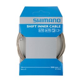 SHIMANO ντίζες ταχυτήτων - CABLE MTB/ROAD 1,2x3000mm - ασημένιο