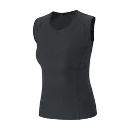 GORE αμάνικα μπλουζάκια - BASE LAYER - μαύρο