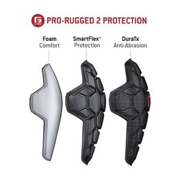 G-FORM προστατευτικά γονάτων - PRO RUGGED 2 - μαύρο