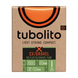 TUBOLITO σαμπρέλες - X-TUBO CX/GRAVEL 28/700C - SV60 - πορτοκαλί