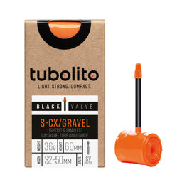 TUBOLITO σαμπρέλες - S-TUBO CX/GRAVEL BLACK - SV42 - πορτοκαλί