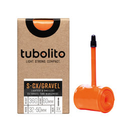 TUBOLITO σαμπρέλες - S-TUBO CX/GRAVEL BLACK - SV42 - πορτοκαλί