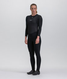 SANTINI μακριά παντελόνια με τιράντες - PURE - μαύρο