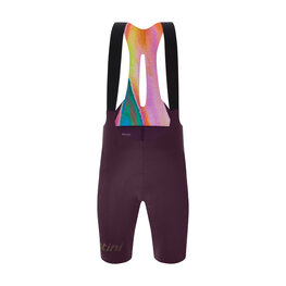 SANTINI κοντά παντελόνια με τιράντες - UNICO EDGE - μπορντό