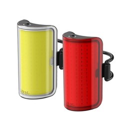 KNOG σετ φώτων - COBBER MID TWINPACK - κίτρινο/κόκκινο