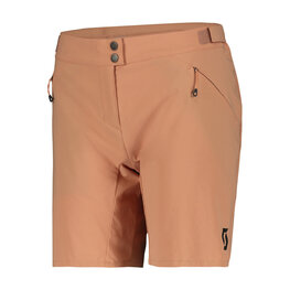 SCOTT κοντά παντελόνια χωρίς ιμάντες - ENDURANCE LS/FIT W/PAD W - μπεζ