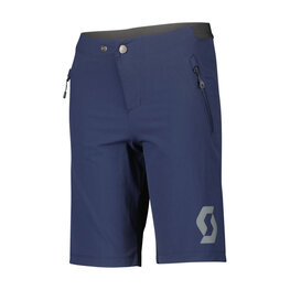 SCOTT κοντά παντελόνια χωρίς ιμάντες - TRAIL 10 LS/FIT W/PAD JR - μπλε