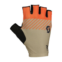SCOTT γάντια με κοντά δάχτυλο - RC TEAM SF - κόκκινο/μπεζ/μαύρο