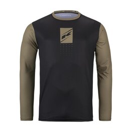 KENNY θερινές μακρυμάνικες φανέλες - ELITE KID 24/25 - μαύρο/καφέ