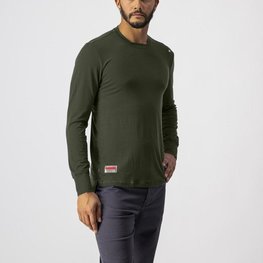 CASTELLI μακρυμάνικα μπλουζάκια - MERINO LS TEE - πράσινο