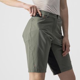 CASTELLI κοντά παντελόνια χωρίς ιμάντες - UNLIMITED W BAGGY - γκρί