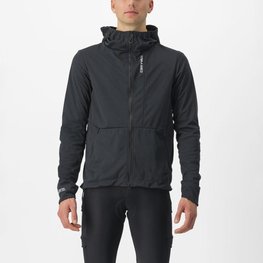 CASTELLI μονωμένα μπουφάν - TRAIL HOODIE - μαύρο