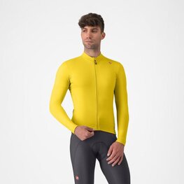 CASTELLI χειμερινές μακρυμάνικες φανέλες - ESPRESSO THERMAL - κίτρινο