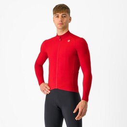 CASTELLI χειμερινές μακρυμάνικες φανέλες - AERO RACE - κόκκινο