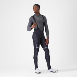 CASTELLI μακριά παντελόνια με τιράντες - POLARE 4 - μαύρο