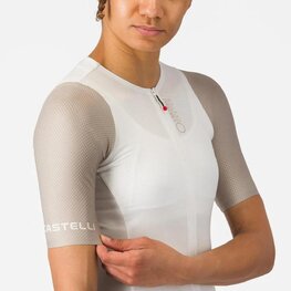 CASTELLI κοντομάνικες φανέλα - CORRETTO W - μπεζ/ιβουάρ