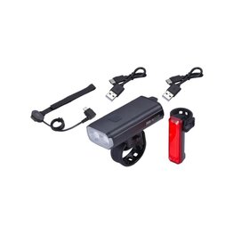 BBB σετ φώτων - STRIKEDUO 1600 COMBO - μαύρο