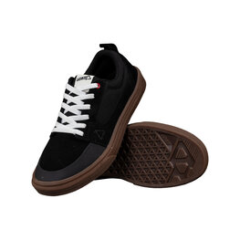 LEATT ποδηλατικά παπούτσια - FLAT 1.0 - μαύρο/καφέ