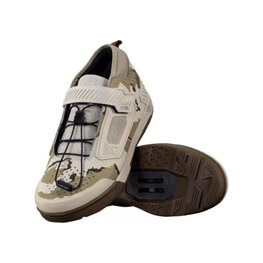 LEATT ποδηλατικά παπούτσια - CLIP 4.0 - γκρί/καφέ