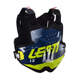 LEATT προστατευτικά πλάτης και θώρακα - CHEST PROTECTOR 1.5 TORQUE - μαύρο/μπλε/κίτρινο
