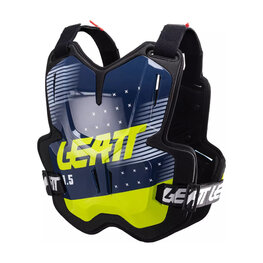 LEATT προστατευτικά πλάτης και θώρακα - CHEST PROTECTOR 1.5 TORQUE - μαύρο/μπλε/κίτρινο