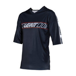 LEATT κοντομάνικες φανέλα - MTB ENDURO 3.0 - μαύρο