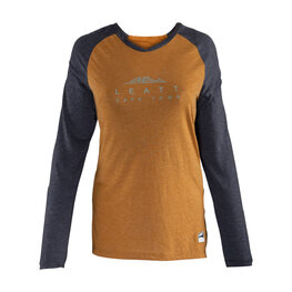 LEATT θερινές μακρυμάνικες φανέλες - MTB ALL MOUNTAIN 3.0 W - καφέ