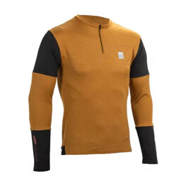 LEATT χειμερινές μακρυμάνικες φανέλες - MTB TRAIL 4.0 - καφέ