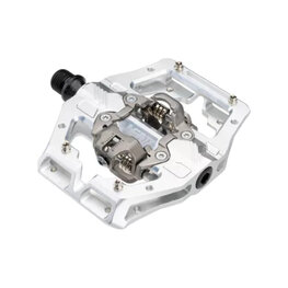 LEATT πεντάλ - GRAVITY 6.0 CLIP-IN - ασημένιο