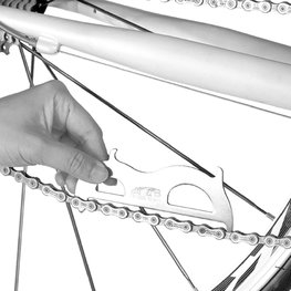 SUPER B Μετρητές - CHAIN CHECKER/HOOK TB-3326 - ασημένιο