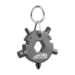 SUPER B μπρελόκ - KEYCHAIN TB-FD08 - γκρί