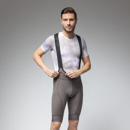 ALÉ κοντά παντελόνια με τιράντες - MAGIC COLOUR PR-E - καφέ