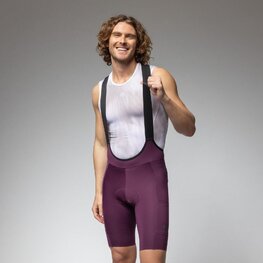 ALÉ κοντά παντελόνια με τιράντες - GRAVEL-PRO OFF ROAD - - μωβ