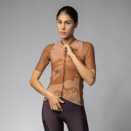 ALÉ κοντομάνικες φανέλα - KRAKATOA OFF ROAD - GRAVEL - καφέ