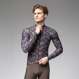 ALÉ χειμερινές μακρυμάνικες φανέλες - PRAGMA FLOWERY - μαύρο/πολύχρωμο