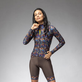 ALÉ χειμερινές μακρυμάνικες φανέλες - PRAGMA FLOWERY LADY - μπλε/πολύχρωμο