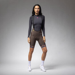 ALÉ κοντά παντελόνια με τιράντες - PR-E HIKE - καφέ