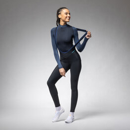 ALÉ μακριά παντελόνια με τιράντες - KLIMATIK K-ATMO 3.0 - μαύρο