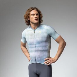 ALÉ κοντομάνικες φανέλα - OFF ROAD - GRAVEL TRACCIA - λευκό/μπλε/μωβ