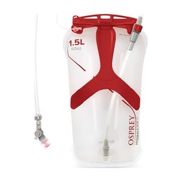 OSPREY υδροδοχεία - HYDRAULICS LT 1.5L RESERVOIR II - διαφανές/κόκκινο