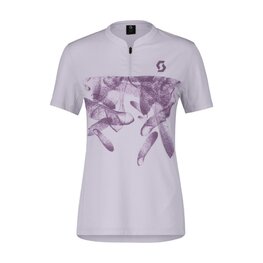 SCOTT κοντομάνικες φανέλα - TRAIL FLOW ZIP SS W - μωβ