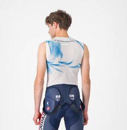 CASTELLI μπλουζάκια με ράντες - PRO MESH QUICK STEP 2025 - λευκό/μπλε