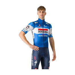 CASTELLI γιλέκα - SOUDAL QUICK-STEP 2024 PRO LIGHT WIND - μπλε/λευκό/κόκκινο